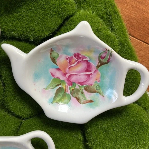 Vintage Ceramic Tea bag holders Set of Six - Picture 4 of 7